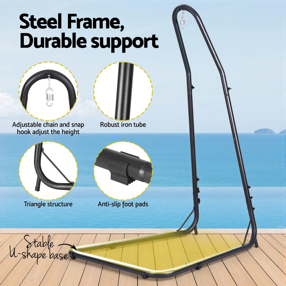 Hammocks & Accessories: Gardeon Hammock Chair with Heavy Duty Steel Stand