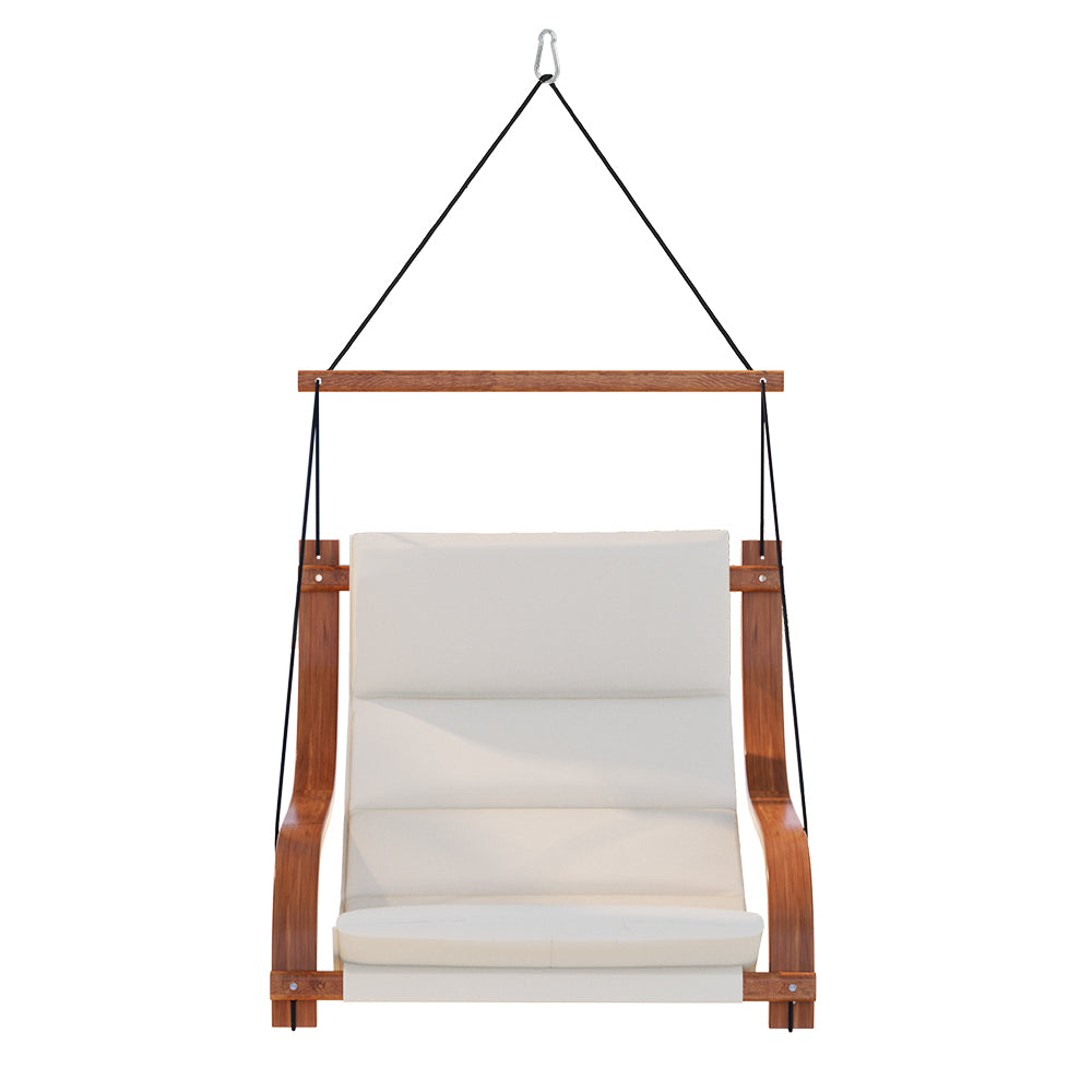 Outdoor Chairs: Gardeon Hammock Chair Wooden Hanging Indoor Outdoor Lounge Patio