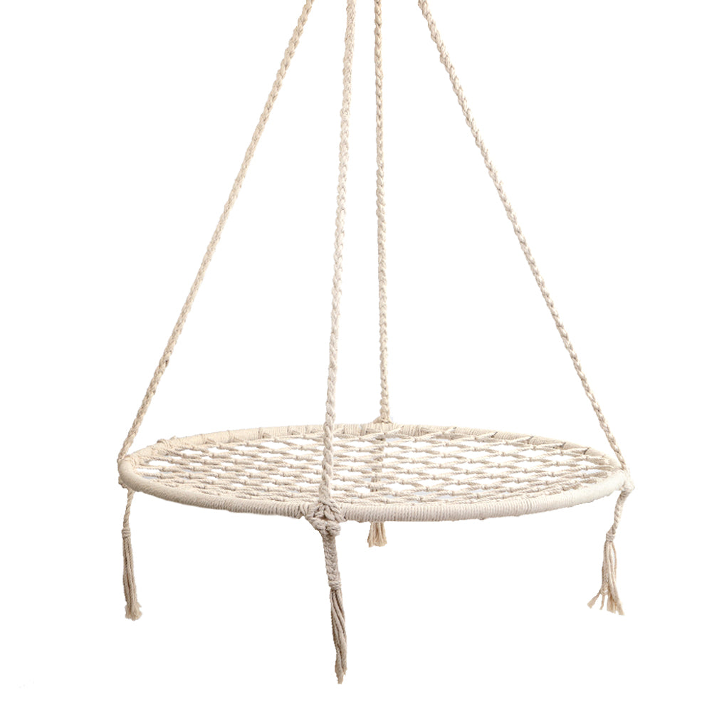Outdoor Chairs: Gardeon Hammock Chair Outdoor Tree Swing Nest Web Hanging Seat 100cm