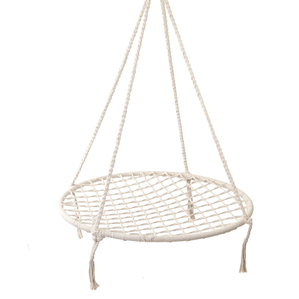 Outdoor Chairs: Gardeon Hammock Chair Outdoor Tree Swing Nest Web Hanging Seat 100cm