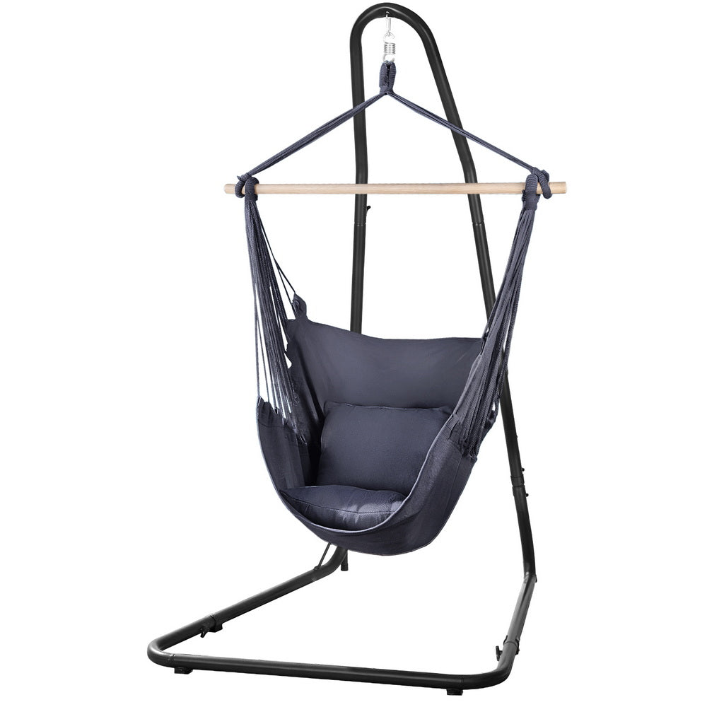 Hammocks & Accessories: Gardeon Hammock Chair with Heavy Duty Steel Stand