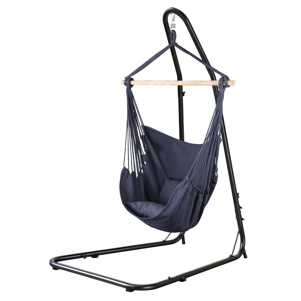 Hammocks & Accessories: Gardeon Hammock Chair with Heavy Duty Steel Stand