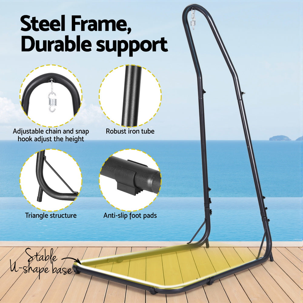 Hammocks & Accessories: Gardeon Hammock Chair with Heavy Duty Steel Stand