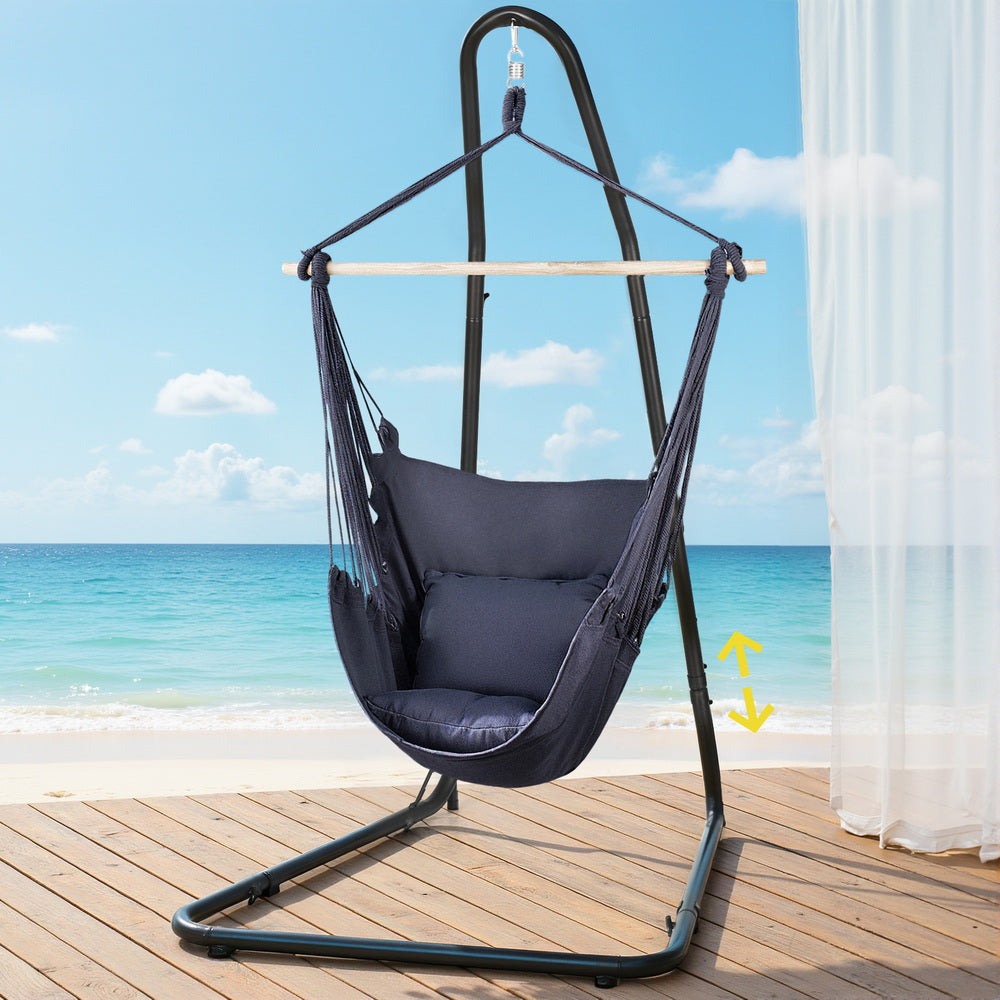 Hammocks & Accessories: Gardeon Hammock Chair with Heavy Duty Steel Stand