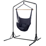 Outdoor Chairs: Gardeon Outdoor Hammock Chair with Stand Swing Hanging Hammock with Pillow Grey