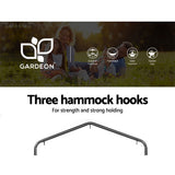 Outdoor Chairs: Gardeon Outdoor Hammock Chair with Stand Swing Hanging Hammock with Pillow Grey