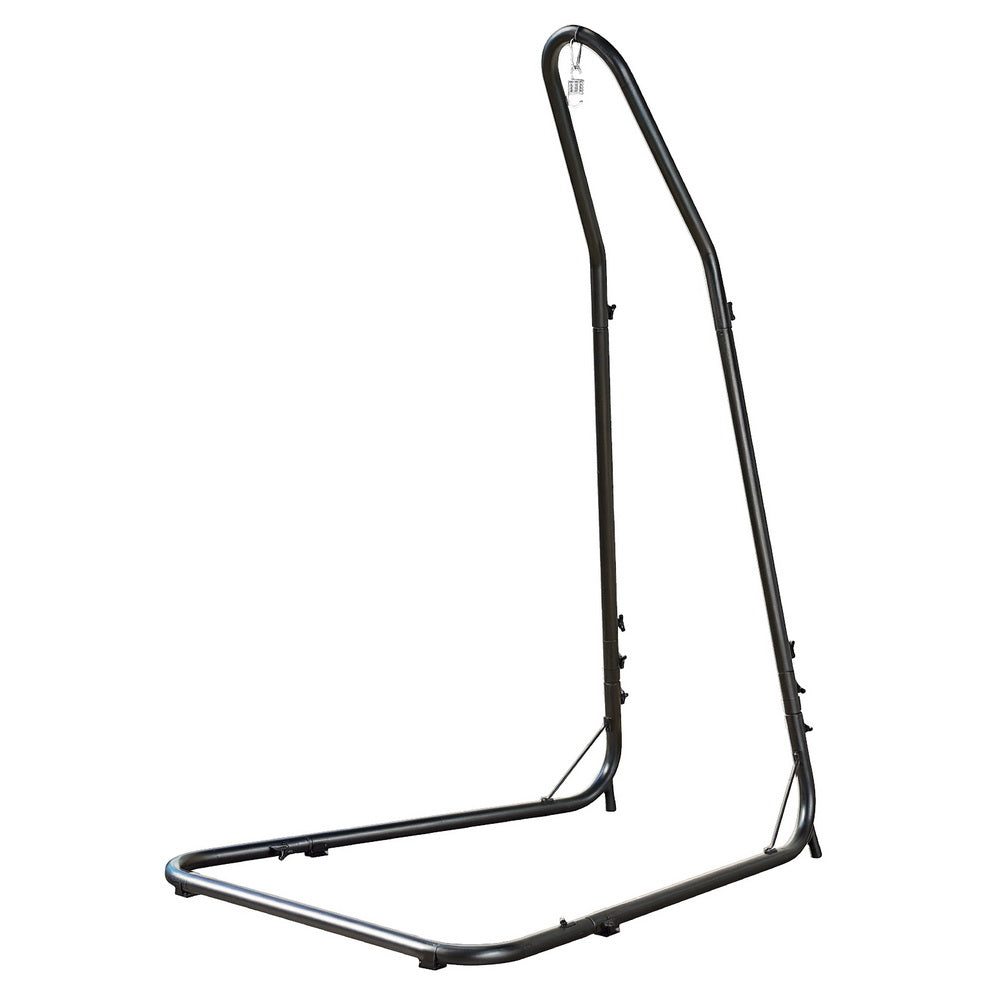Table & Bar Stools: Gardeon Hammock Chair Stand Heavy Duty Steel Frame Black