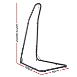 Gardeon Hammock Chair Stand Heavy Duty Steel Frame Black