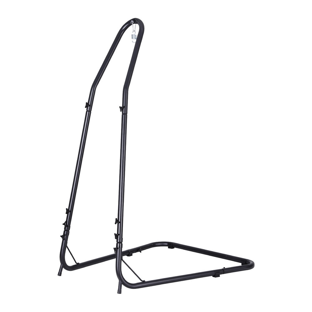 Table & Bar Stools: Gardeon Hammock Chair Stand Heavy Duty Steel Frame Black