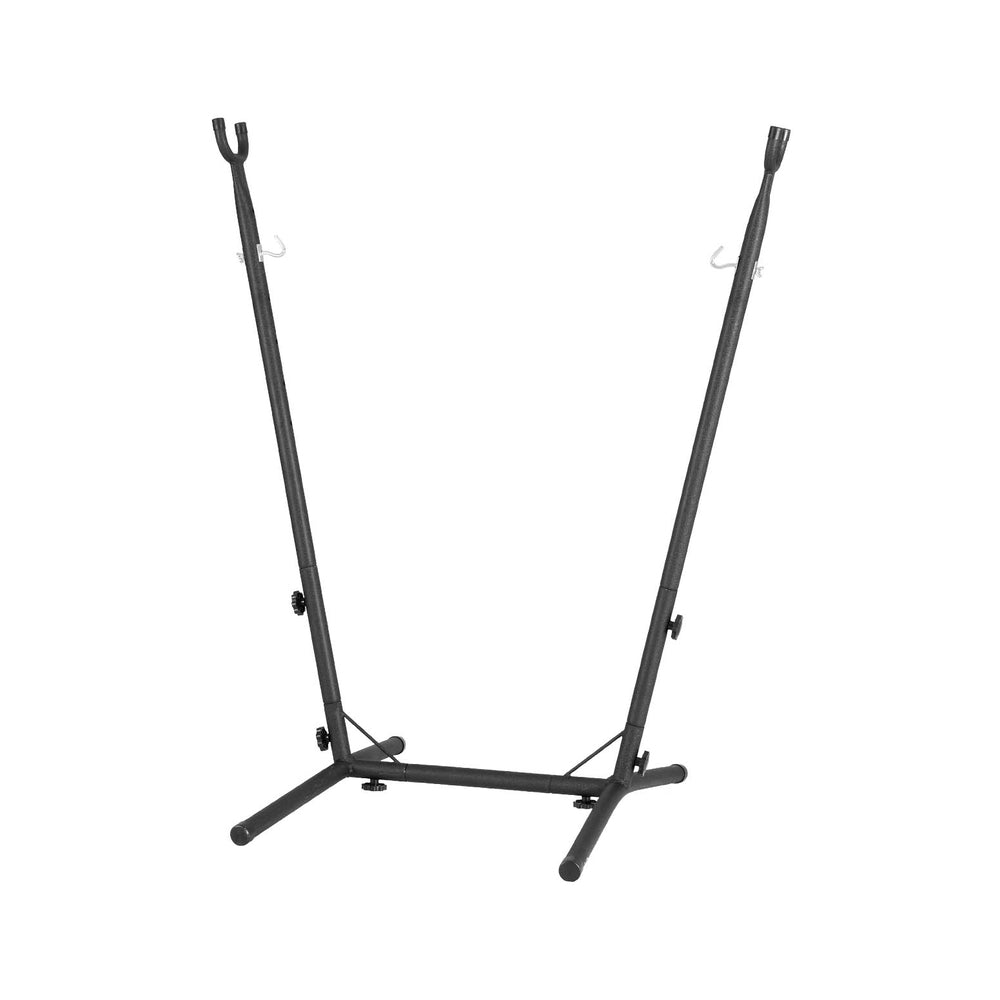 Table & Bar Stools: Gardeon Hammock Chair Stand Metal Frame Black