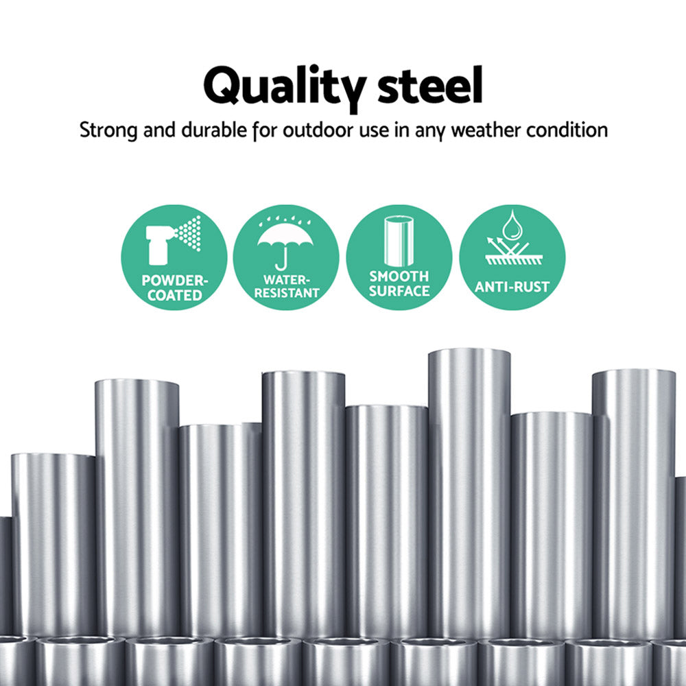 Outdoor Chairs: Gardeon Hammock Chair Steel Stand 2 Person Double Outdoor Heavy Duty 200KG