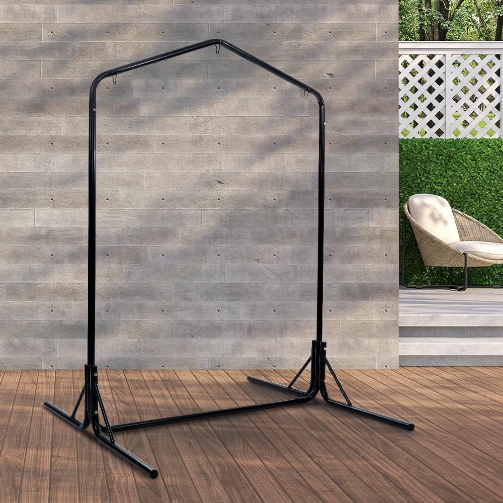 Outdoor Chairs: Gardeon Hammock Chair Steel Stand 2 Person Double Outdoor Heavy Duty 200KG