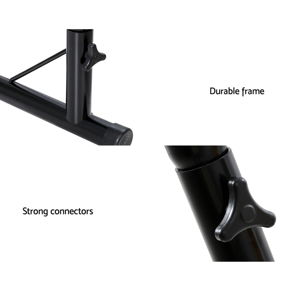Outdoor Chairs: Gardeon Hammock Chair Steel Stand Outdoor Furniture Heavy Duty Black