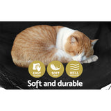 98765-Gardeon Hanging Hammock Chair Outdoor Swing Hammocks Tassel Grey