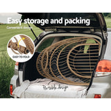 Outdoor Chairs: Gardeon Outdoor Egg Swing Chair Wicker Rope Furniture Pod Stand Foldable Yellow