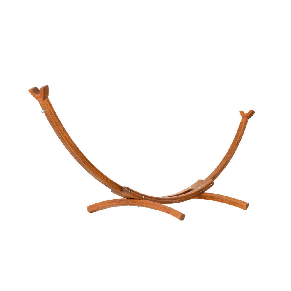 Hammocks & Accessories: Gardeon Hammock Bed Stand Larch Wood 315cm Length