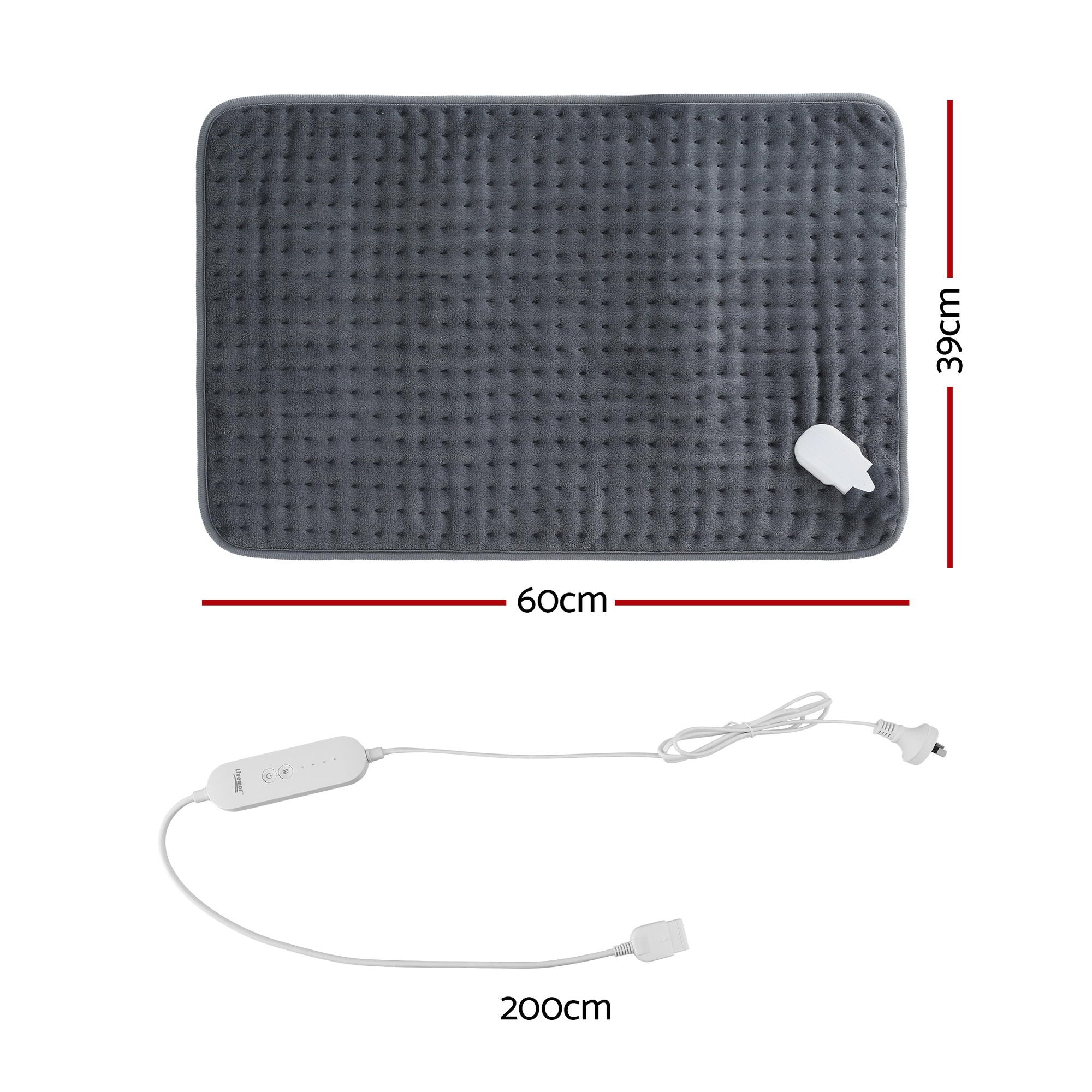 Heating Pads: Livemor Electric Heating Pad Heat Mat 60x39cm