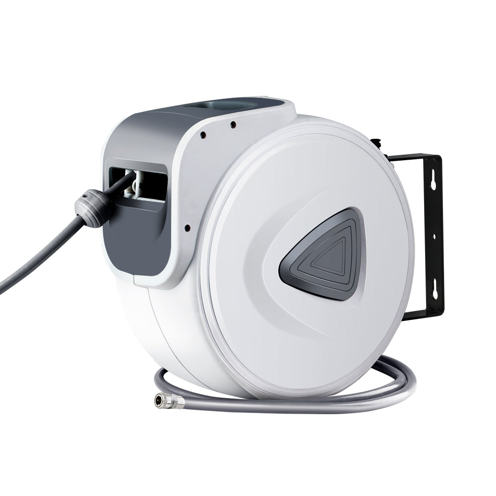 Air Compressors Accessories: Giantz Air Hose Reel 10m Retractable Rewind Swivel Wall Mount Compressor Garage