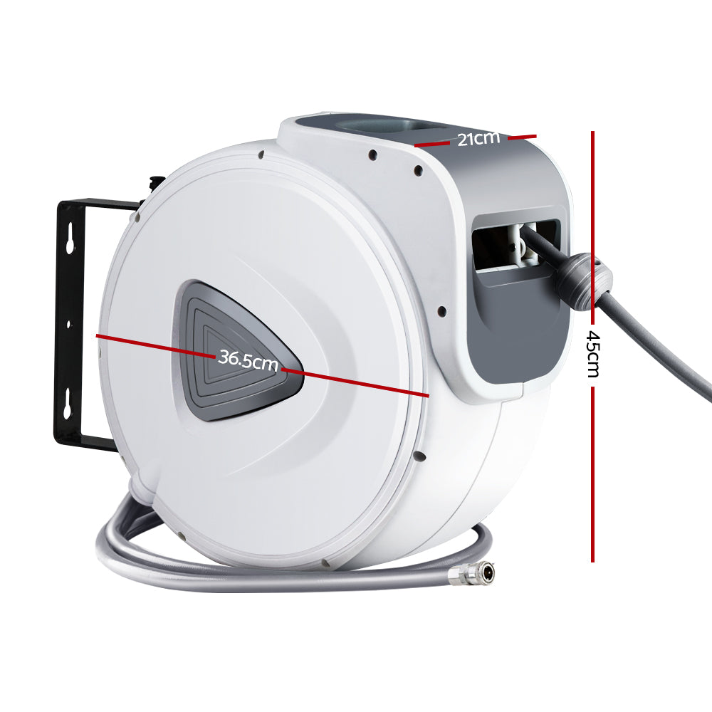 Air Compressors Accessories: Giantz Air Hose Reel 20m Retractable Rewind Swivel Wall Mount Compressor Garage