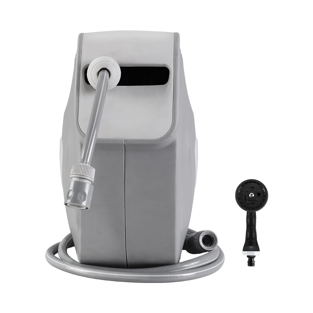 Garden Hoses: Water Hose Reel 30M Retractable Garden Auto Rewind Spray Gun