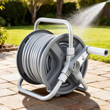 Garden Hoses: Green Fingers 20m Retractable Garden Hose Reel Heavy Duty 1/2" Hose Auto Rewind