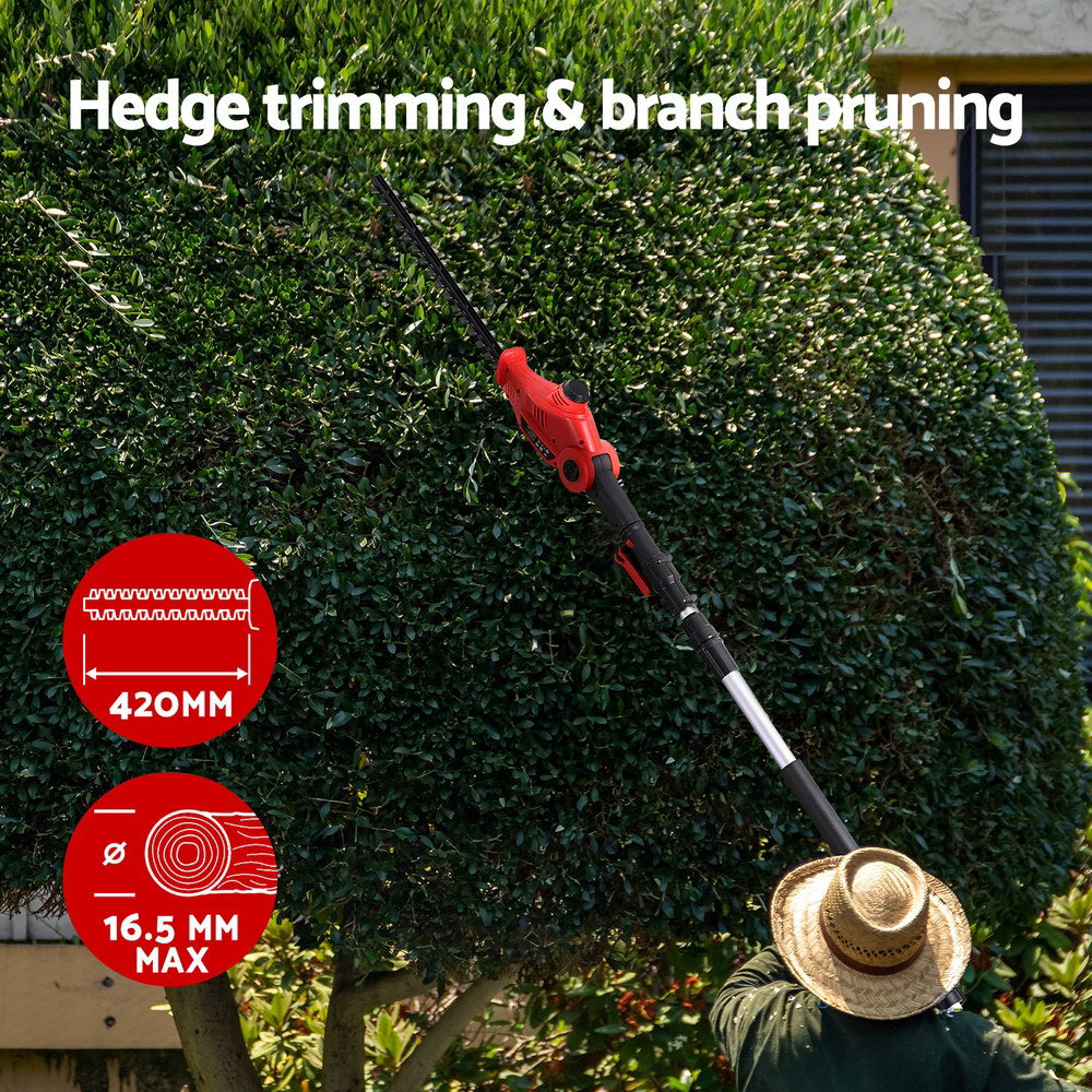 Chainsaws: Giantz Cordless Pole Hedge Trimmer Garden Pruner Electric Cutter