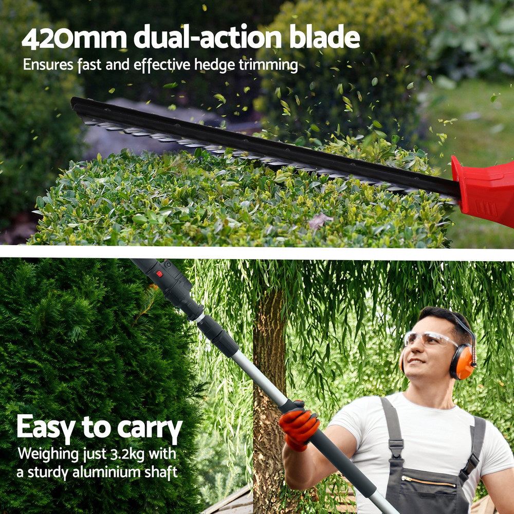 Chainsaws: Giantz Cordless Pole Hedge Trimmer Garden Pruner Electric Cutter