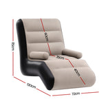 Outdoor Sofas & Lounge Sets: Gardeon Inflatable Chair Sun Lounger Blow Up Folding Air Chairs Sofa for Camping with Pump
