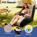 Outdoor Sofas & Lounge Sets: Gardeon Inflatable Chair Sun Lounger Blow Up Folding Air Chairs Sofa for Camping with Pump
