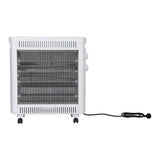 Patio Heaters: Devanti 2200W Infrared Radiant Heater Portable Electric Space Heating White