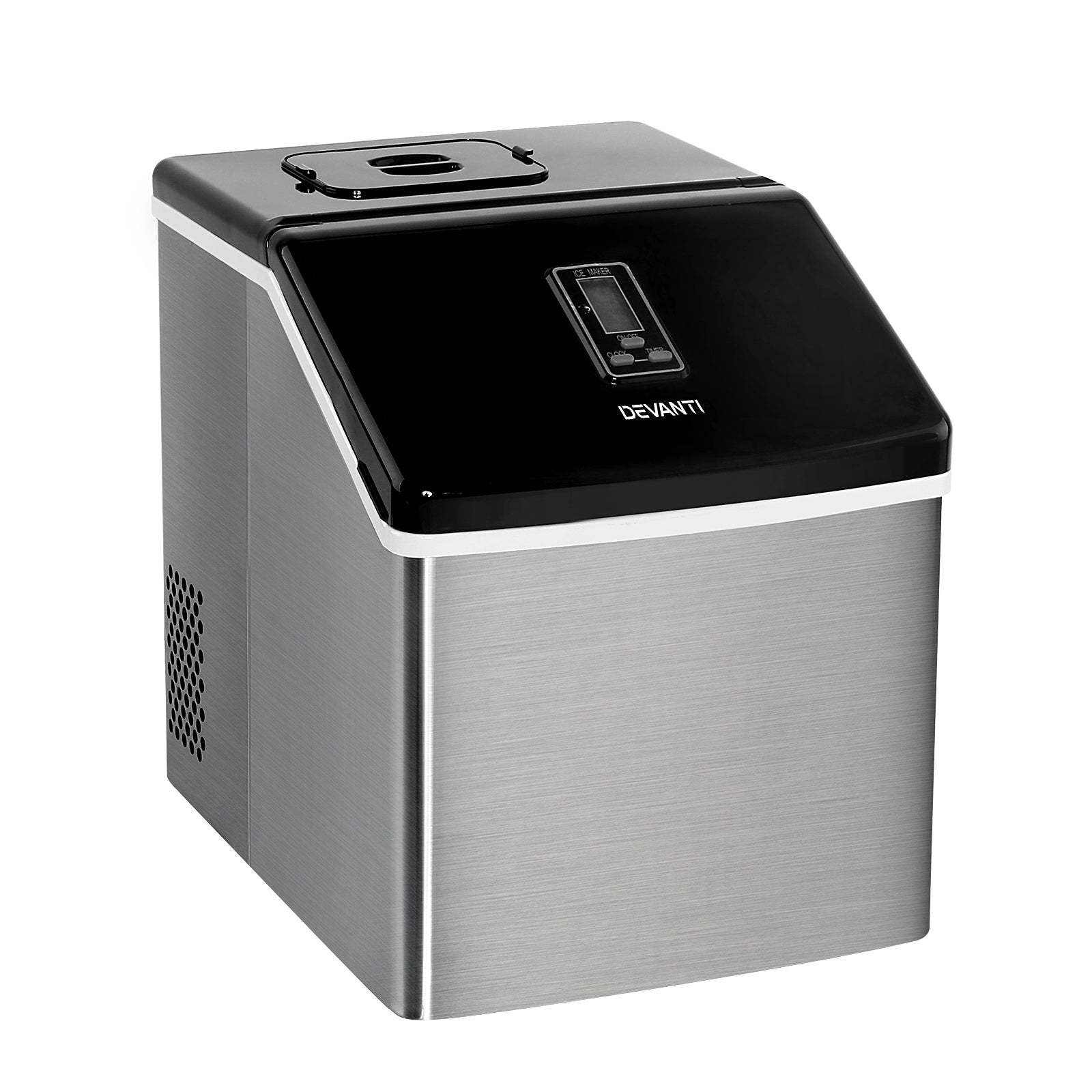 Ice Makers: Devanti 18kg Ice Maker Machine Stainless Steel