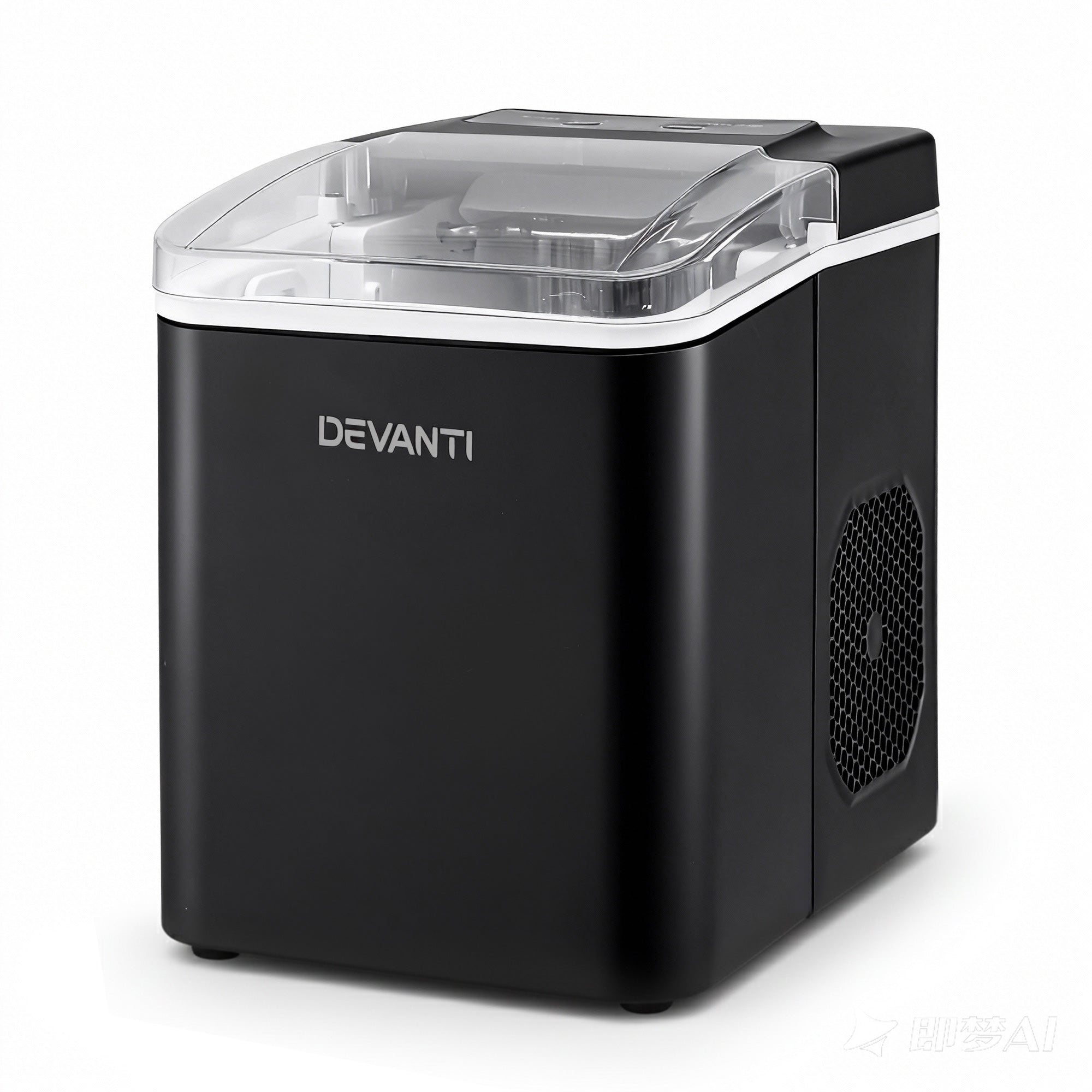 Ice Makers: Devanti Ice Maker Machine Portable 12kg Countertop w/Self Cleaning 1.2L Black