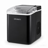 Ice Makers: Devanti Ice Maker Machine Portable 12kg Countertop w/Self Cleaning 1.2L Black