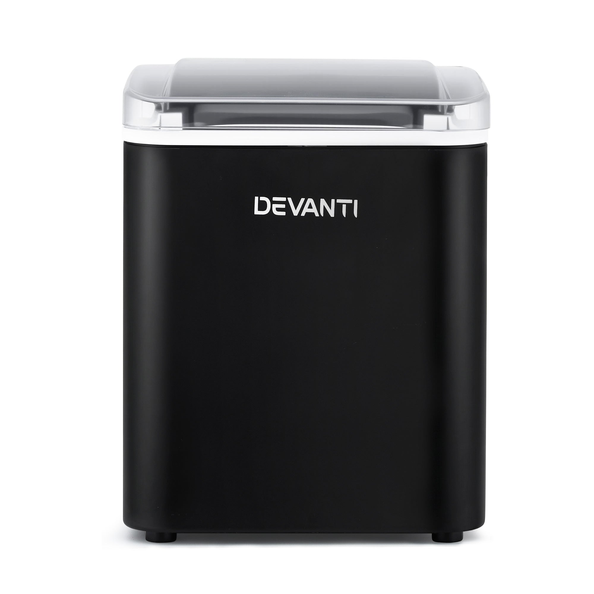 Ice Makers: Devanti Ice Maker Machine Portable 12kg Countertop w/Self Cleaning 1.2L Black