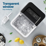 Ice Makers: Devanti Ice Maker Machine Portable 12kg Countertop w/Self Cleaning 1.2L Black