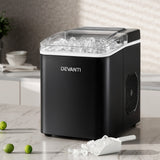 Ice Makers: Devanti Ice Maker Machine Portable 12kg Countertop w/Self Cleaning 1.2L Black
