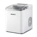 Ice Makers: Devanti Ice Maker Machine Portable 12kg Countertop w/Self Cleaning 1.2L White