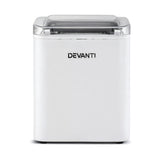 Ice Makers: Devanti Ice Maker Machine Portable 12kg Countertop w/Self Cleaning 1.2L White
