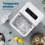 Ice Makers: Devanti Ice Maker Machine Portable 12kg Countertop w/Self Cleaning 1.2L White