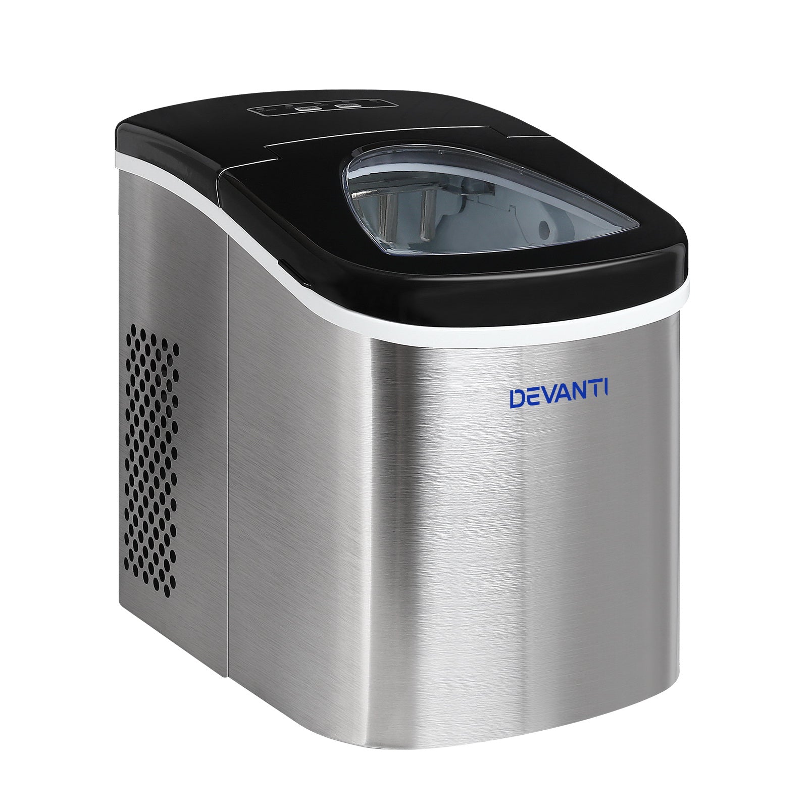Ice Makers: Devanti 2.4L Stainless Steel Portable Ice Cube Maker