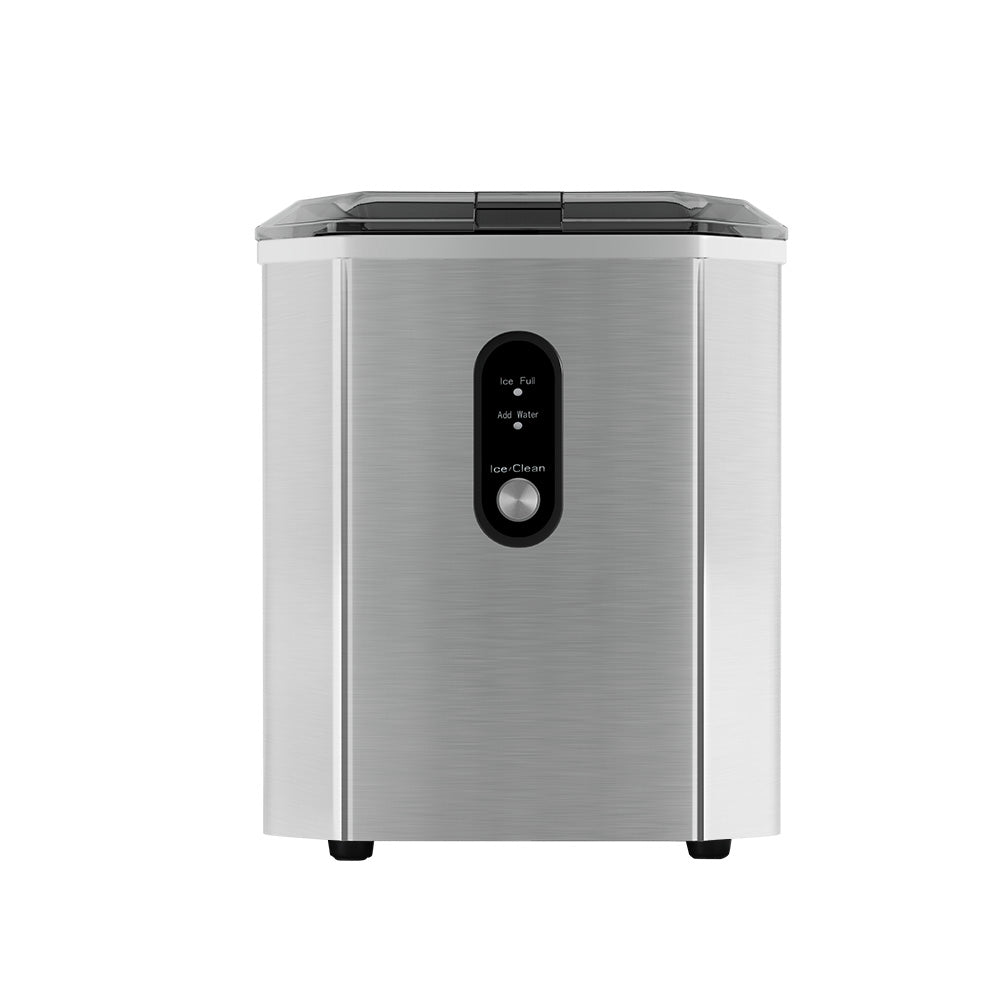 Ice Makers: Devanti Portable Ice Maker Machine Ice Cube 12kg Bar Countertop Stainless Steel