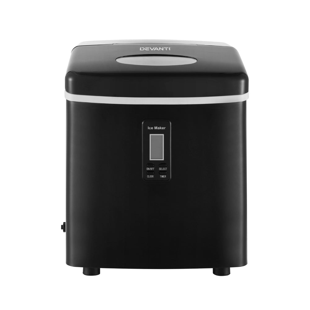 Ice Makers: Devanti 15kg Ice Maker Machine Black
