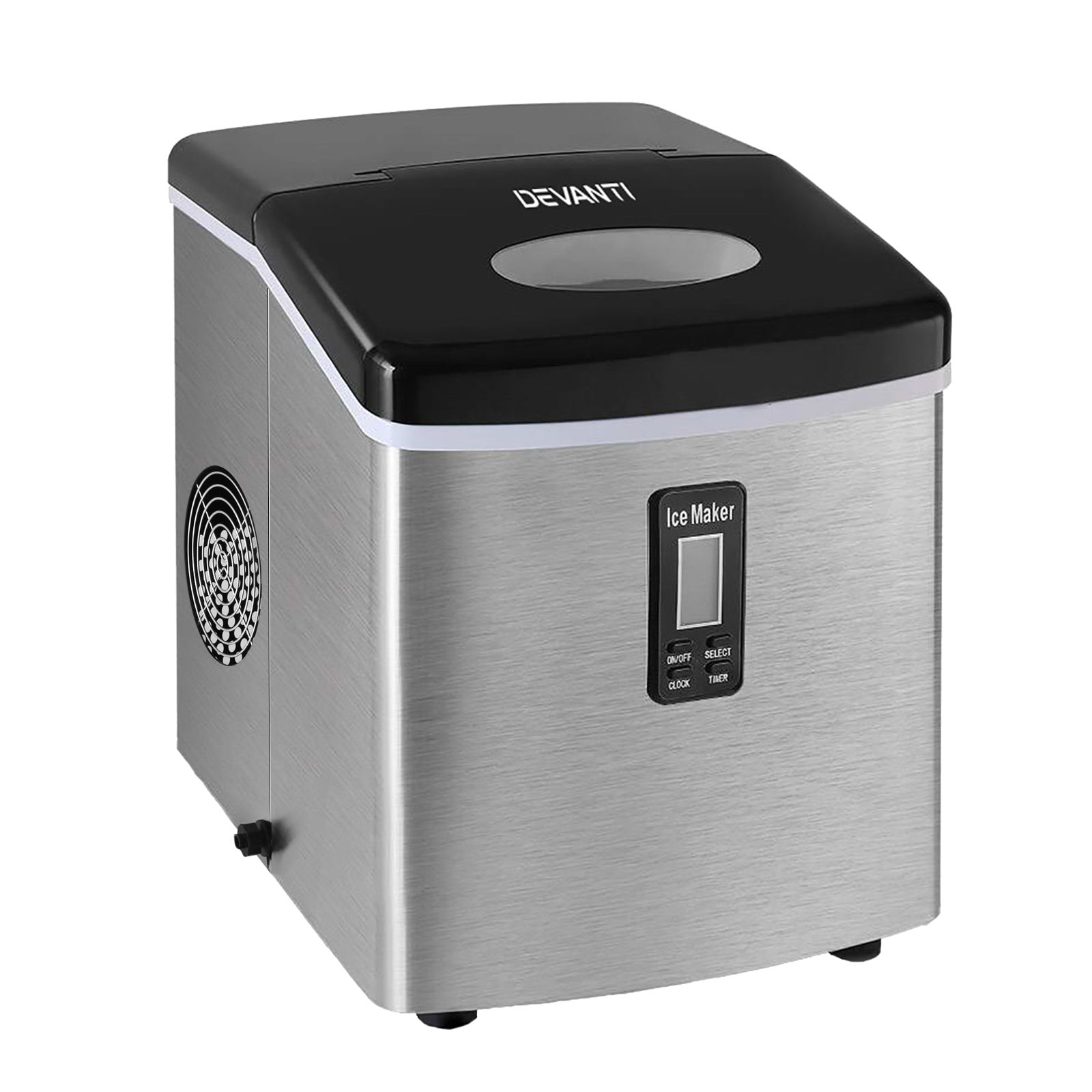 Ice Makers: Devanti 15kg Ice Maker Machine Silver