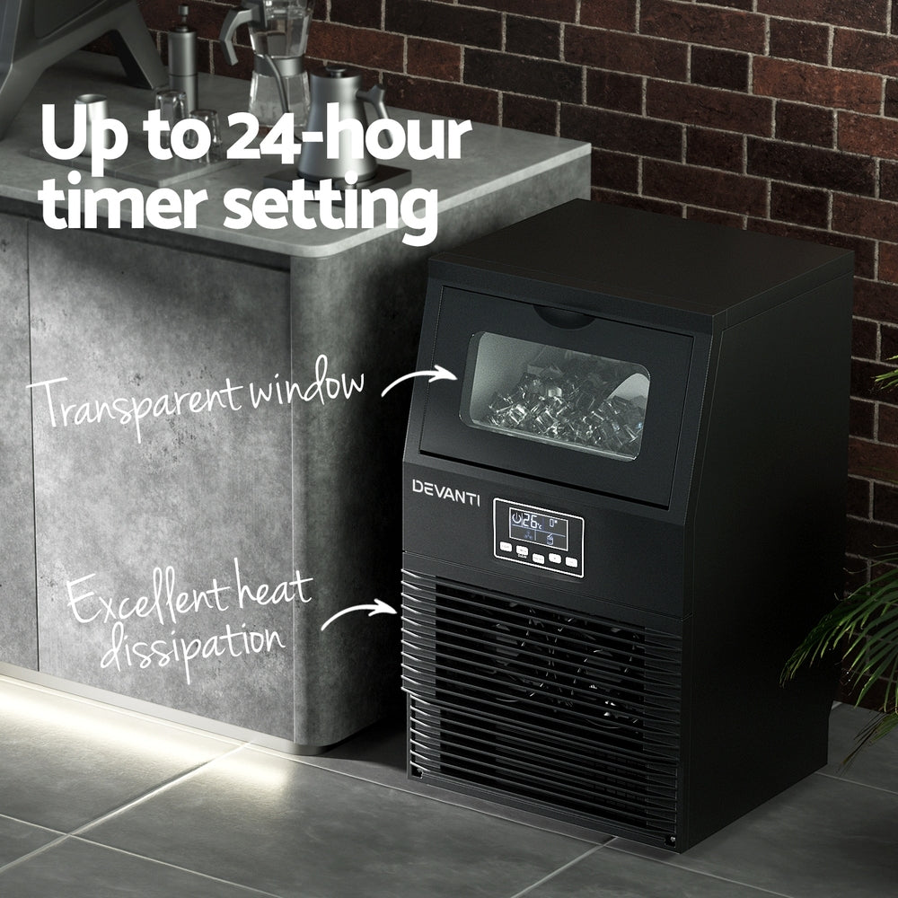 Ice Makers: Devanti Commercial Ice Maker Cube Machine 30kg