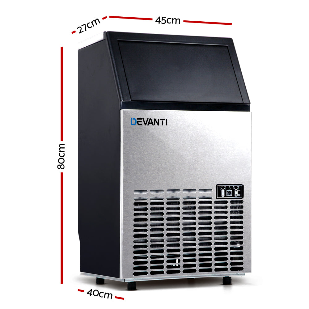 Ice Makers: Devanti 60kg Commercial Ice Maker Machine