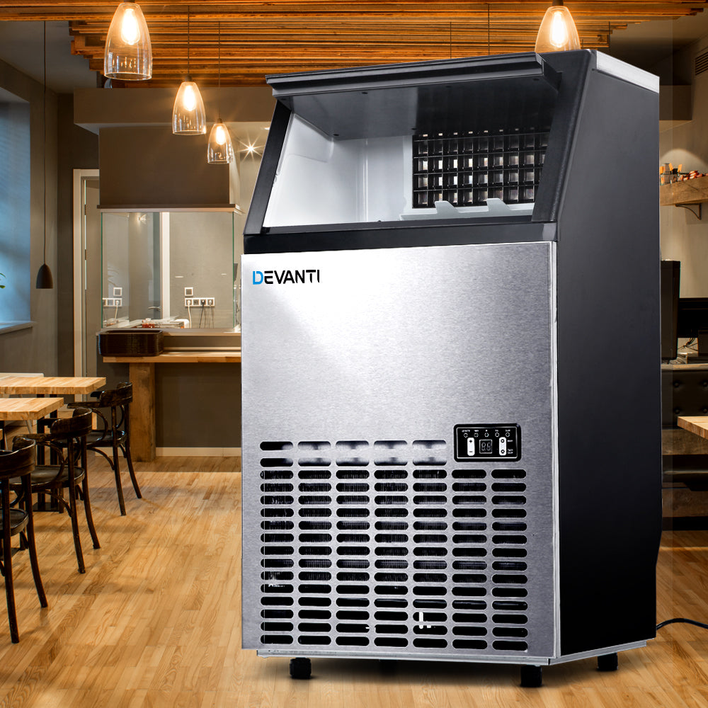 Ice Makers: Devanti 60kg Commercial Ice Maker Machine