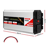Batteries & Generators: Giantz 1500W Puresine Wave DC-AC Power Inverter