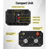 Batteries & Generators: Giantz 1500W Puresine Wave DC-AC Power Inverter