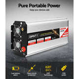 Batteries & Generators: Giantz 1500W Puresine Wave DC-AC Power Inverter