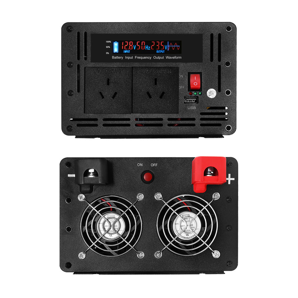 Batteries & Generators: Giantz Power Inverter 3000W or 6000W Pure Sine Wave 12V-240V Camping Boat Caravan